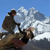 Popular Stone for Picture during rest day at Dingboche
